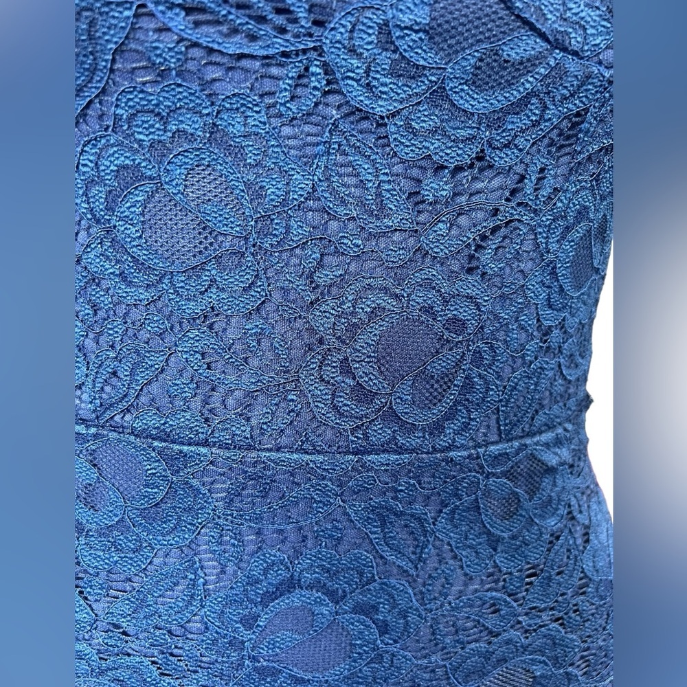 Speechless - Womens Blue Lace Mini Dress Sz. SM - Picture 4 of 12